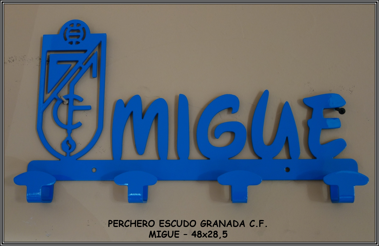 Perchero escudo Granada - Migue - METAL CNC
