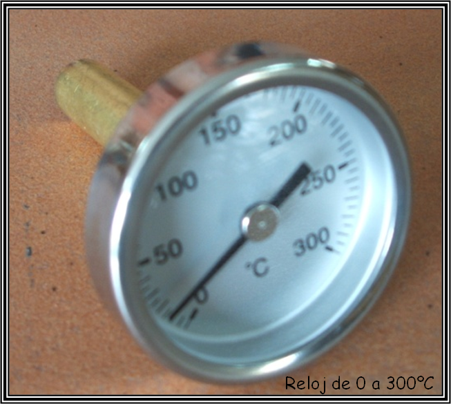 Reloj de temperatura 0 - 300 ºC