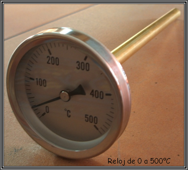 Reloj de temperatura 0 - 500 ºC