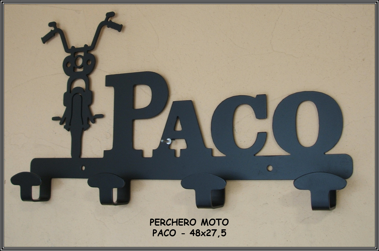 Perchero Moto - Paco - METAL CNC