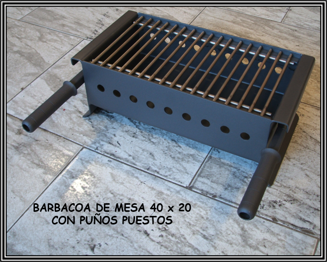 BARBACOA metalica de Mesa 40x20