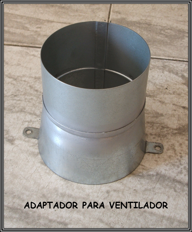 Adaptador para ventilador para tubo flexible